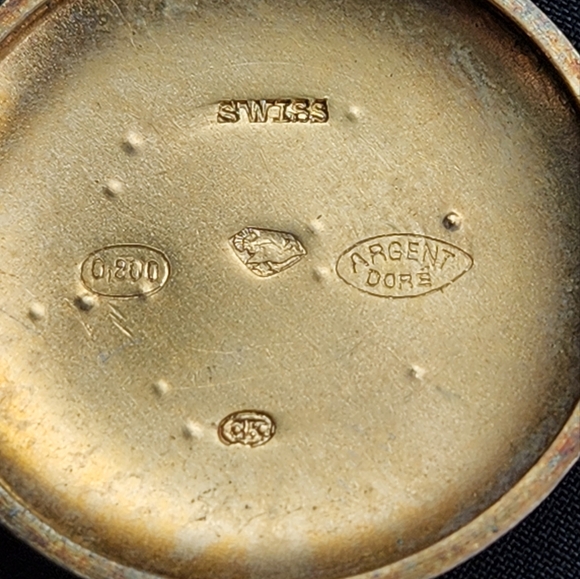 Antique Swiss Enamel Brooch Watch - Picture 6 of 7